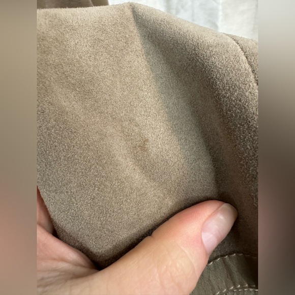 Leather/ suede reversible women’s trench coat - Picture 11 of 16